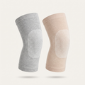 Voria BambooFlex knee sleeves in light grey and warm beige