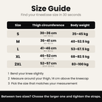 Voria KneeEase size guide